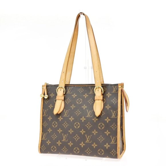 LOUIS VUITTON Popincourt Haut Shoulder Bag Monogram Leather Brown M40007 16YH463 - Picture 1 of 16